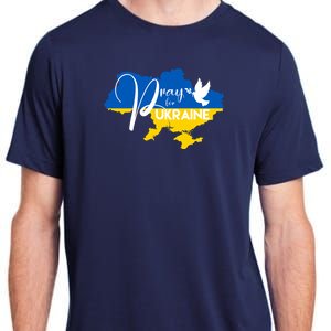 Pray For Ukraine Dove Adult ChromaSoft Performance T-Shirt