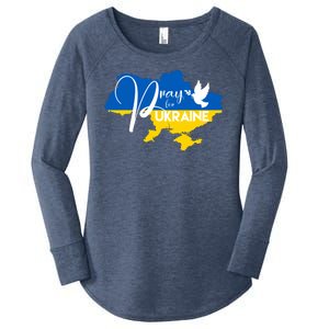 Pray For Ukraine Dove Women's Perfect Tri Tunic Long Sleeve Shirt