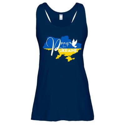 Pray For Ukraine Dove Ladies Essential Flowy Tank