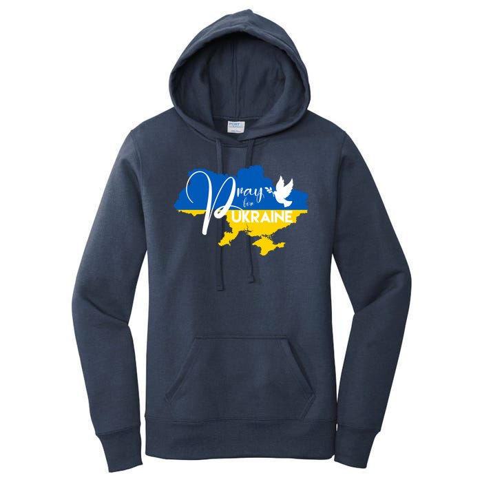 Pray For Ukraine Dove Women's Pullover Hoodie