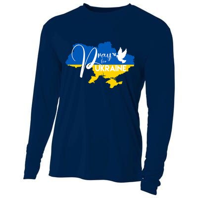 Pray For Ukraine Dove Cooling Performance Long Sleeve Crew