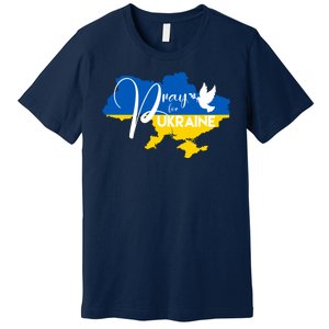 Pray For Ukraine Dove Premium T-Shirt