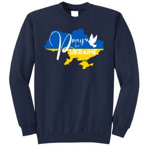 Pray For Ukraine Dove Tall Sweatshirt