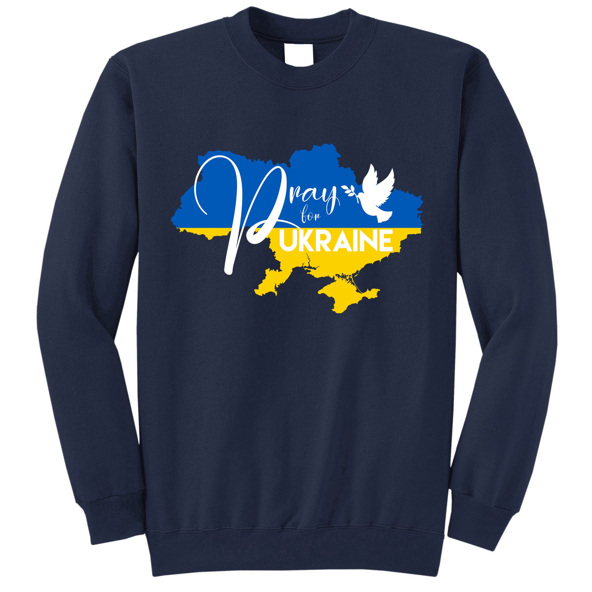 Pray For Ukraine Dove Tall Sweatshirt