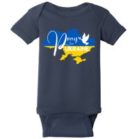 Pray For Ukraine Dove Baby Bodysuit
