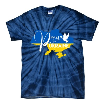 Pray For Ukraine Dove Tie-Dye T-Shirt