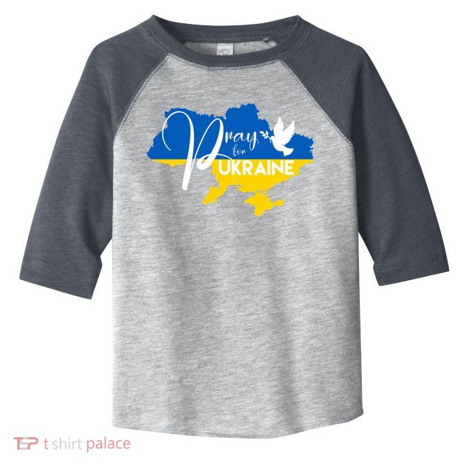Pray For Ukraine Dove Toddler Fine Jersey T-Shirt