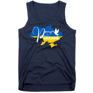 Pray For Ukraine Dove Tank Top