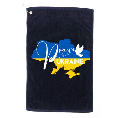 Pray For Ukraine Dove Golf Towel