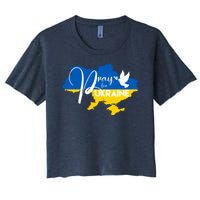 Pray For Ukraine Dove Women's Crop Top Tee