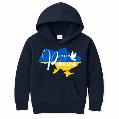 Pray For Ukraine Dove Kids Hoodie