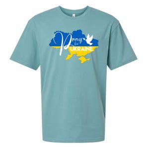 Pray For Ukraine Dove Sueded Cloud Jersey T-Shirt