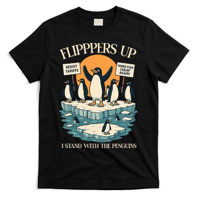 Penguins Flippers Up I Stand With The Penguins T-Shirt