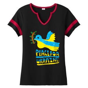 Peace For Ukraine Bird Ladies Halftime Notch Neck Tee