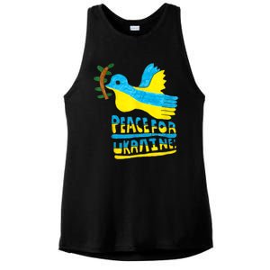 Peace For Ukraine Bird Ladies PosiCharge Tri-Blend Wicking Tank