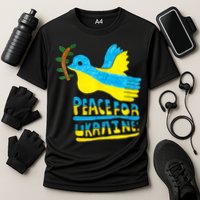 Peace For Ukraine Bird Cooling Performance Crew T-Shirt