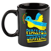 Peace For Ukraine Bird 11oz C Handle Ceramic Mug