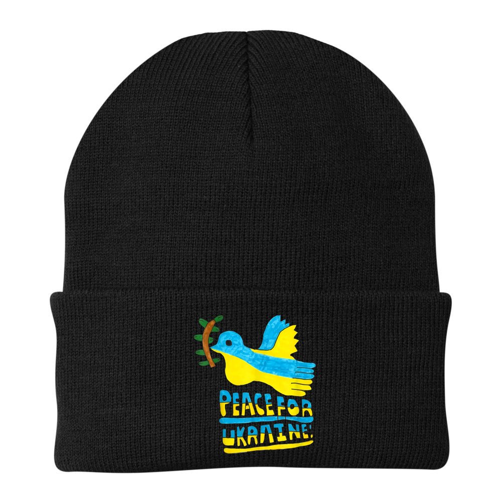 Peace For Ukraine Bird Beanie