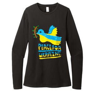 Peace For Ukraine Bird Womens CVC Long Sleeve Shirt