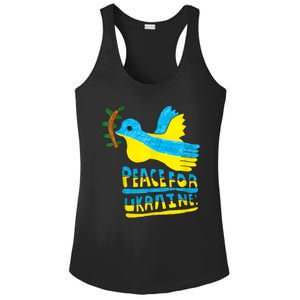 Peace For Ukraine Bird Ladies PosiCharge Competitor Racerback Tank