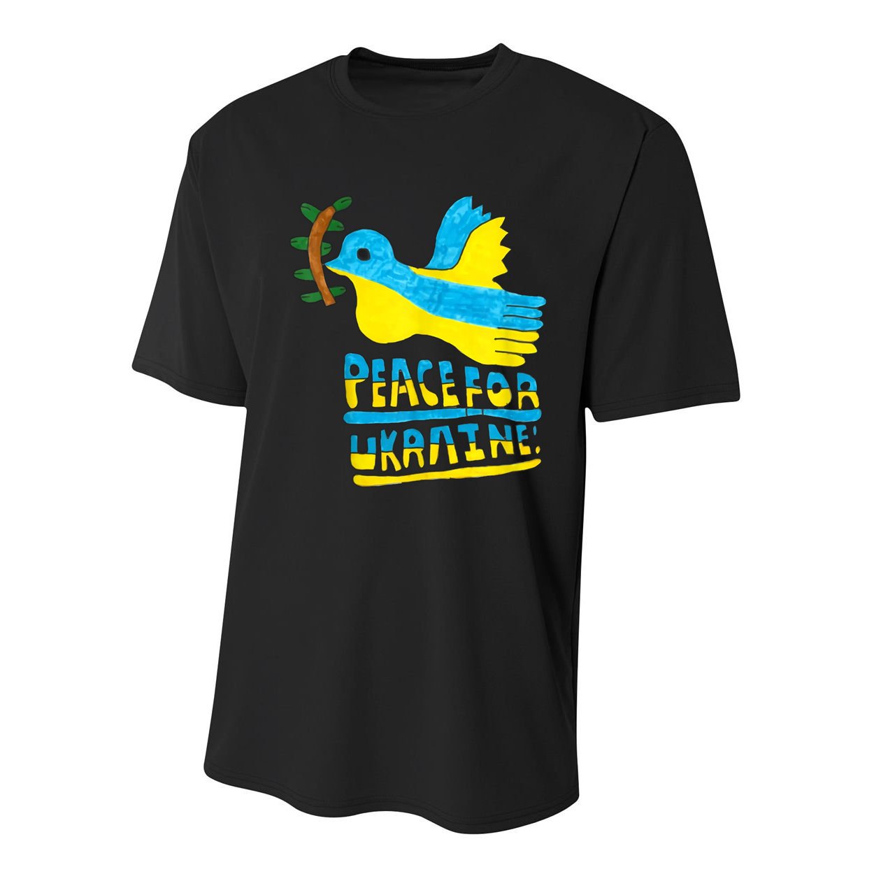 Peace For Ukraine Bird Youth Performance Sprint T-Shirt