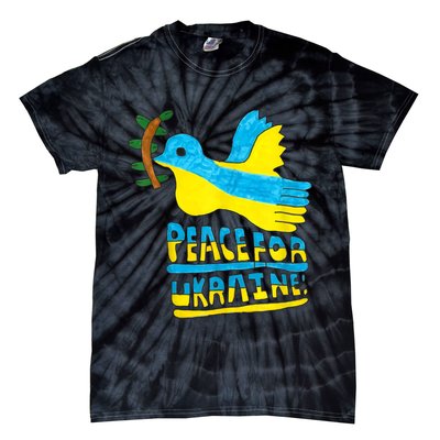 Peace For Ukraine Bird Tie-Dye T-Shirt