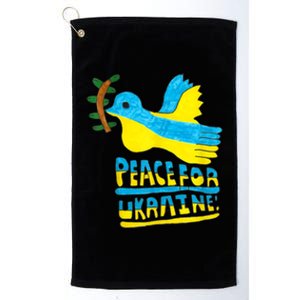 Peace For Ukraine Bird Platinum Collection Golf Towel