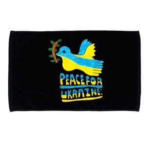 Peace For Ukraine Bird Microfiber Hand Towel