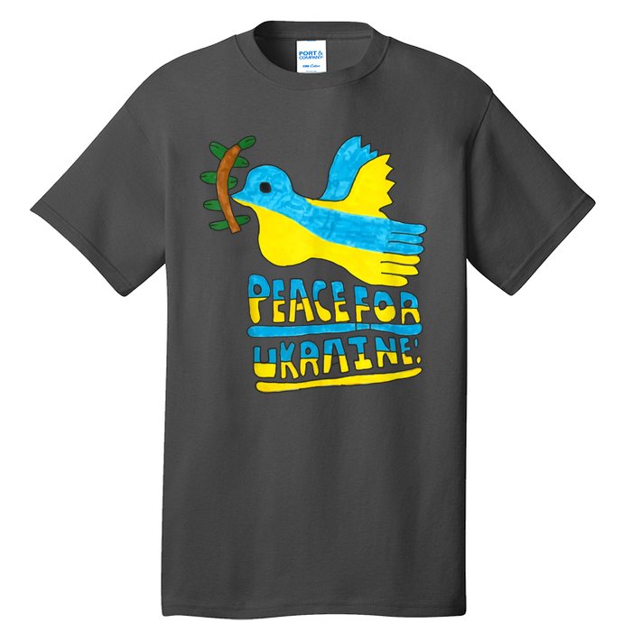 Peace For Ukraine Bird Tall T-Shirt