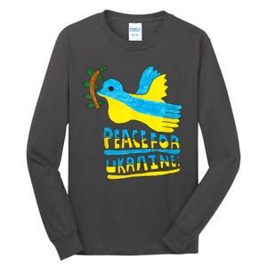 Peace For Ukraine Bird Tall Long Sleeve T-Shirt