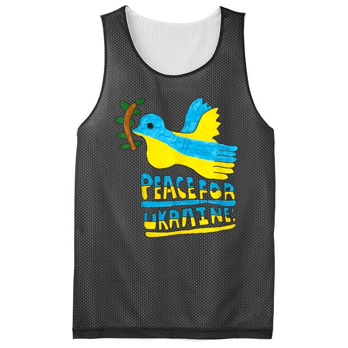 Peace For Ukraine Bird Mesh Reversible Basketball Jersey Tank