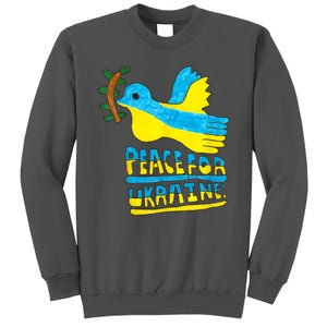 Peace For Ukraine Bird Tall Sweatshirt