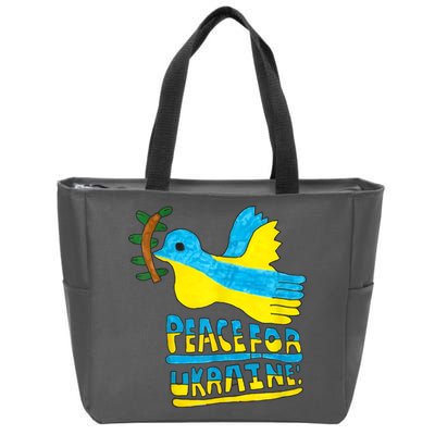 Peace For Ukraine Bird Zip Tote Bag