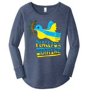 Peace For Ukraine Bird Women's Perfect Tri Tunic Long Sleeve Shirt