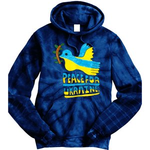 Peace For Ukraine Bird Tie Dye Hoodie