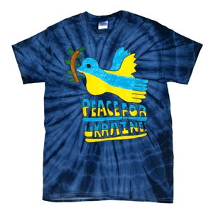 Peace For Ukraine Bird Tie-Dye T-Shirt