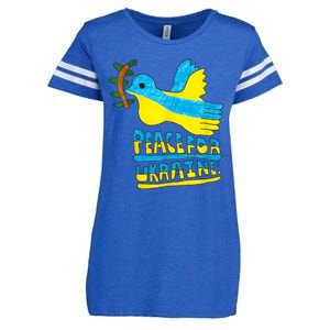 Peace For Ukraine Bird Enza Ladies Jersey Football T-Shirt