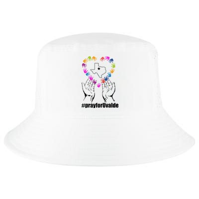 Pray For Uvalde Colorful Handprints Cool Comfort Performance Bucket Hat