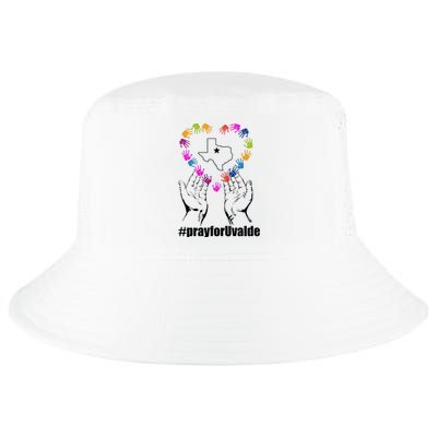 Pray For Uvalde Colorful Handprints Cool Comfort Performance Bucket Hat