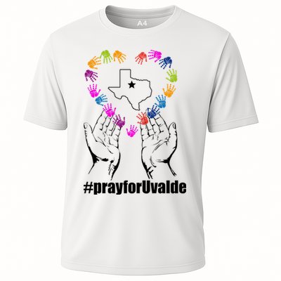 Pray For Uvalde Colorful Handprints Performance Shirt