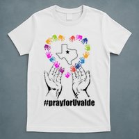 Pray For Uvalde Colorful Handprints T-Shirt