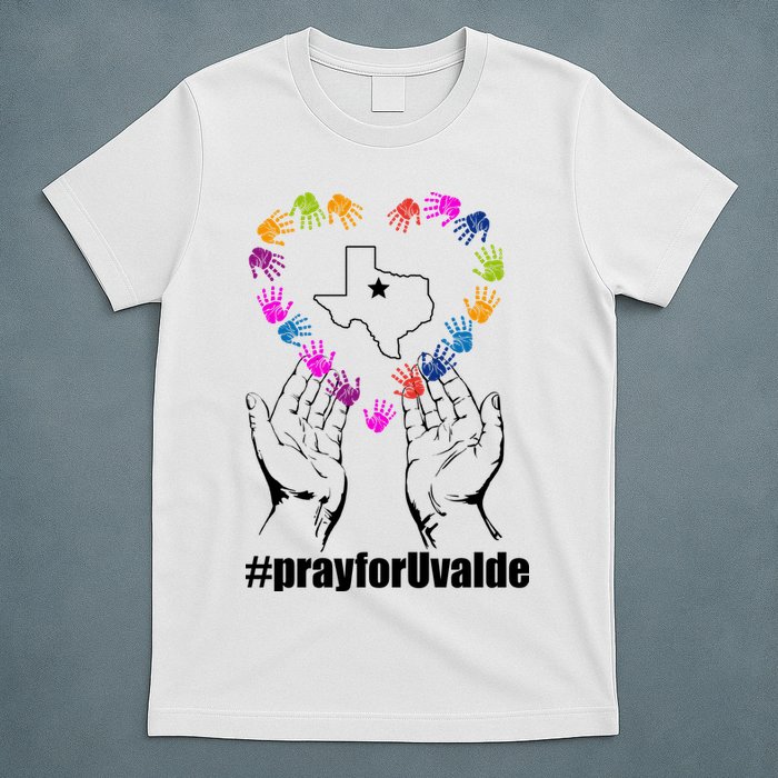 Pray For Uvalde Colorful Handprints T-Shirt