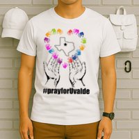 Pray For Uvalde Colorful Handprints T-Shirt