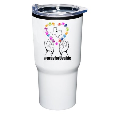Pray For Uvalde Colorful Handprints Tumbler