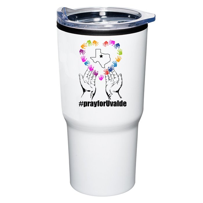 Pray For Uvalde Colorful Handprints Tumbler
