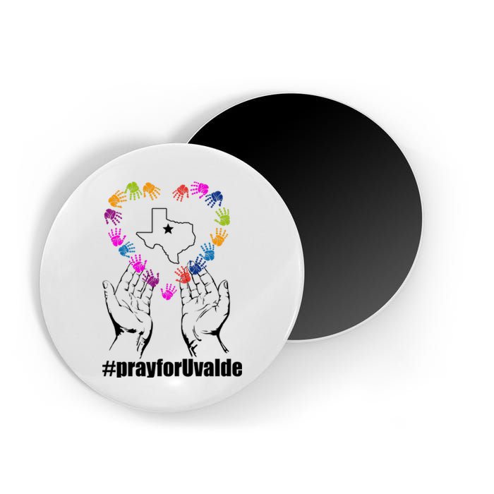 Pray For Uvalde Colorful Handprints Magnet