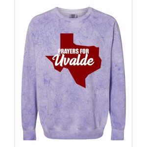 Prayers For Uvalde Texas Strong Colorblast Crewneck Sweatshirt