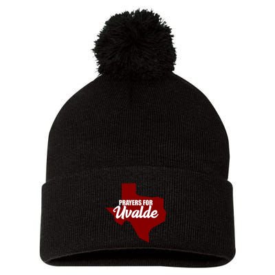 Prayers For Uvalde Texas Strong Pom Pom 12in Knit Beanie