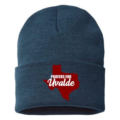 Prayers For Uvalde Texas Strong Sustainable Knit Beanie