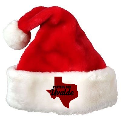 Prayers For Uvalde Texas Strong Premium Christmas Santa Hat